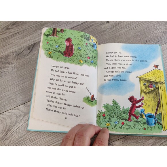 Curious George Flies A Kite By Margret Rey-1958-Weekly Reader Children's Book - Picture 12 of 12